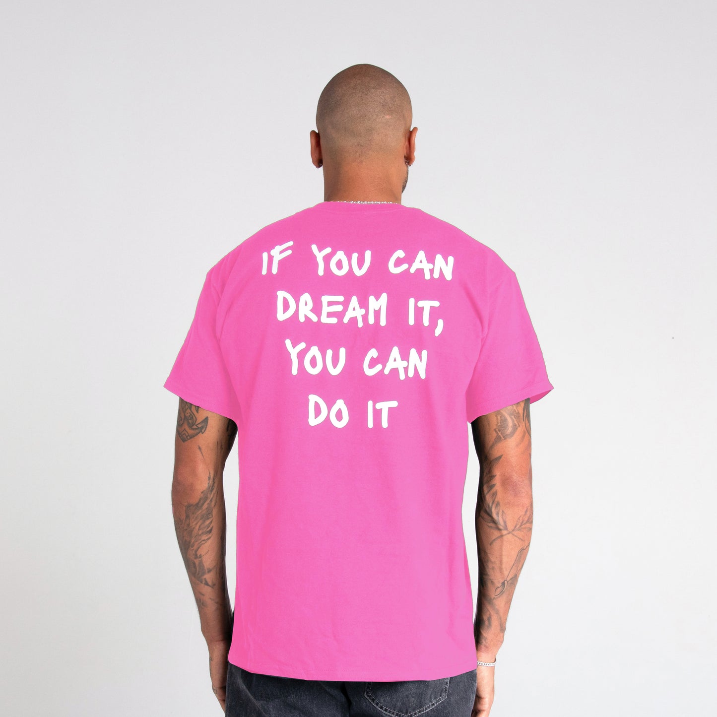 LMJ /// DREAM IT! T-SHIRT PINK - LAMONT MARCELL JACOBS